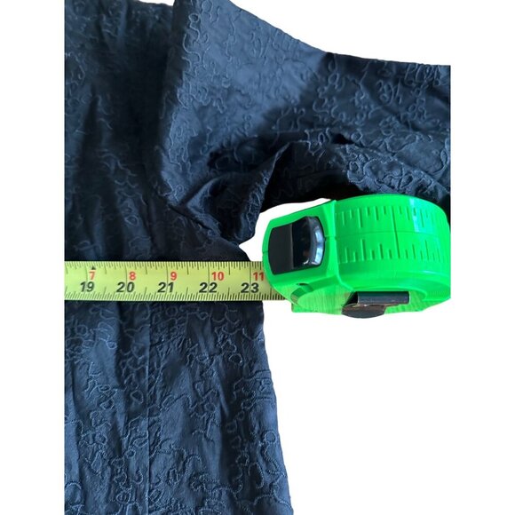 Eileen Fisher Embroidered !00% Silk Open Front Blazer Jacket Size L Quiet Luxury - Picture 9 of 13